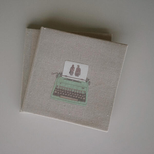 The sold-out limited-edition hardcover of To Slow Down The Time. One hundred hand-bound copies in gray canvas.